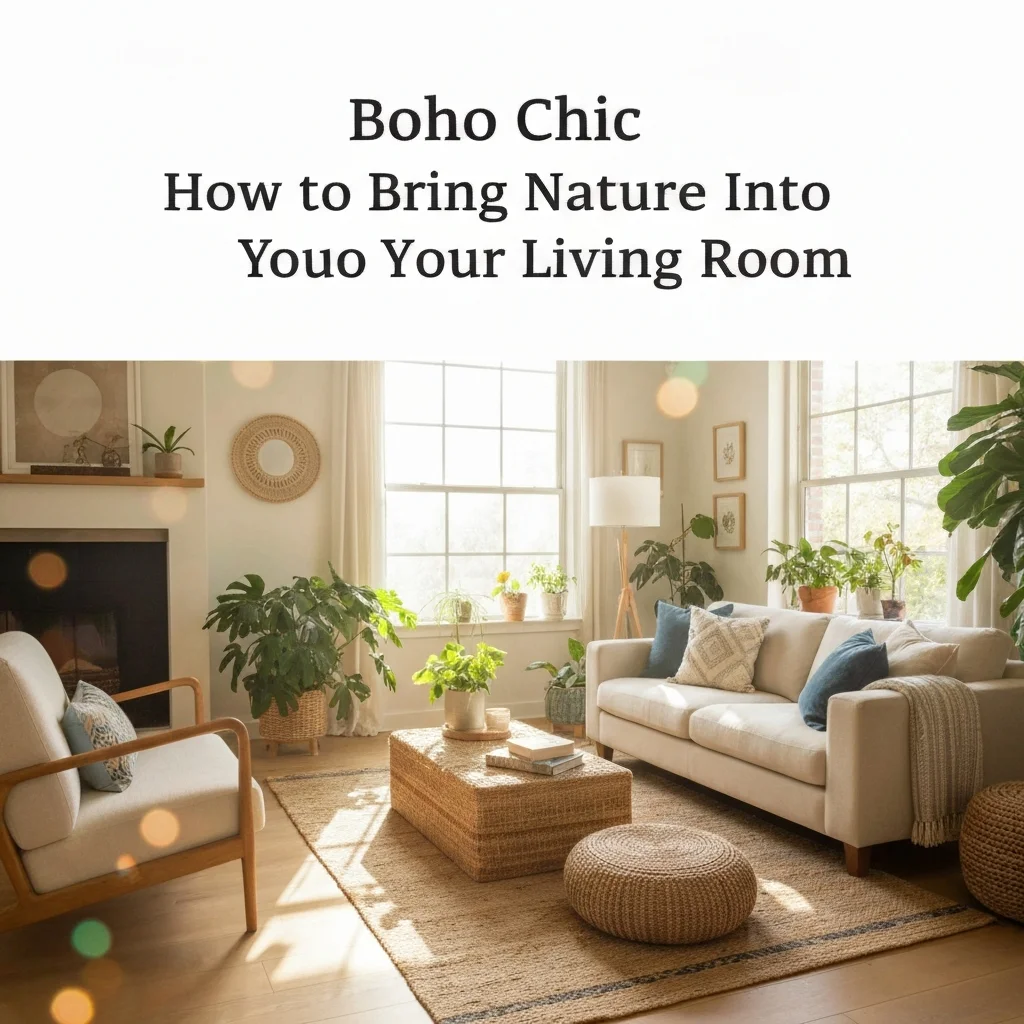 Boho Chic How to Bring Nature Into Your Living Room