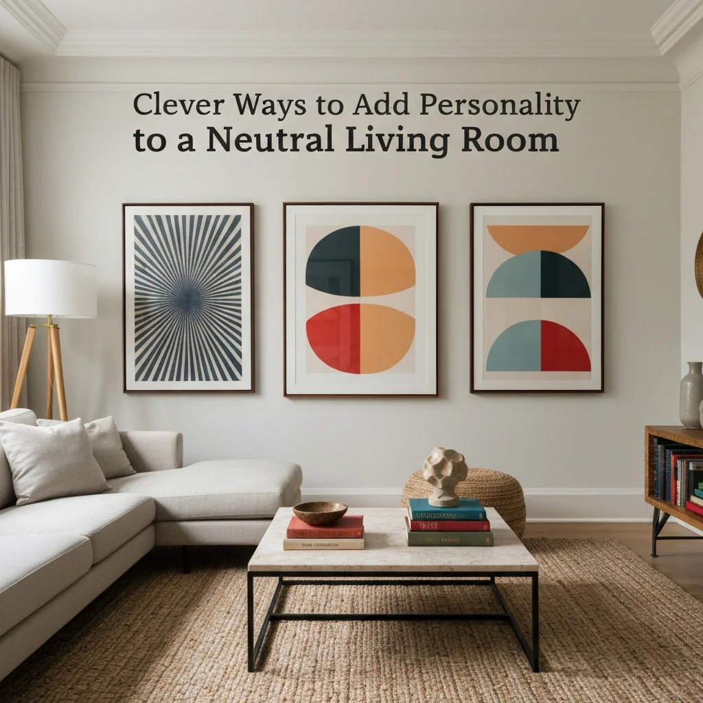 Clever Ways to Add Personality to a Neutral Living Room