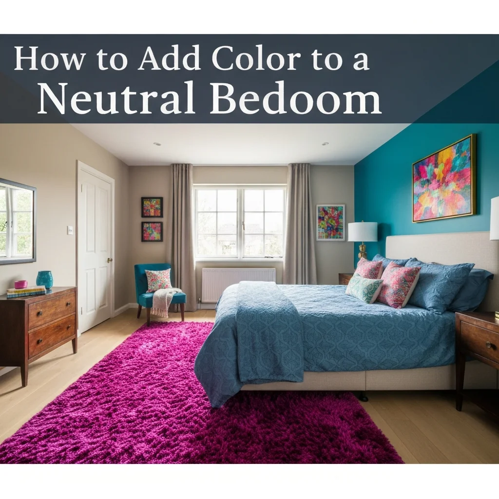 How to Add Color to a Neutral Bedroom