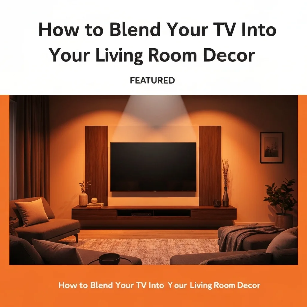 How to Blend Your TV Into Your Living Room Decor