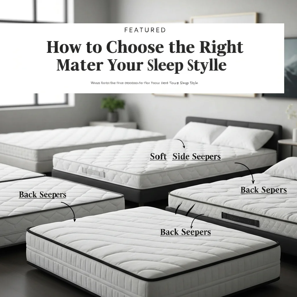 How to Choose the Right Mattress for Your Sleep Style