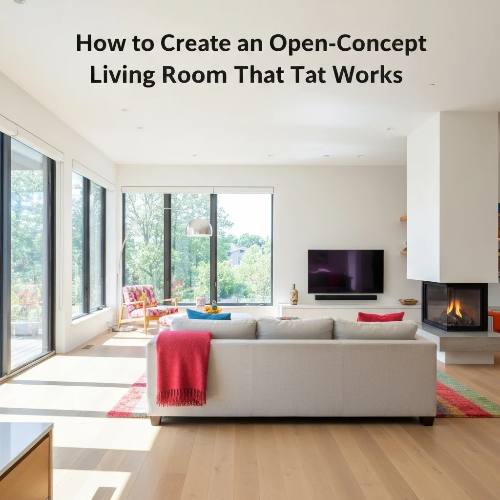 How to Create an Open-Concept Living Room That Works