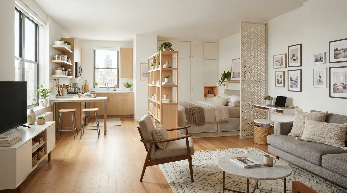 How to Design a Studio Apartment Without the Clutter