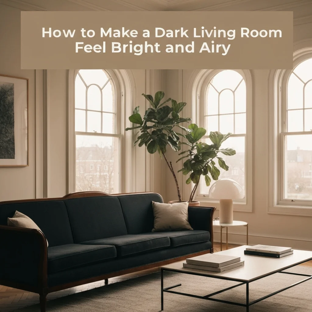 How to Make a Dark Living Room Feel Bright and Airy