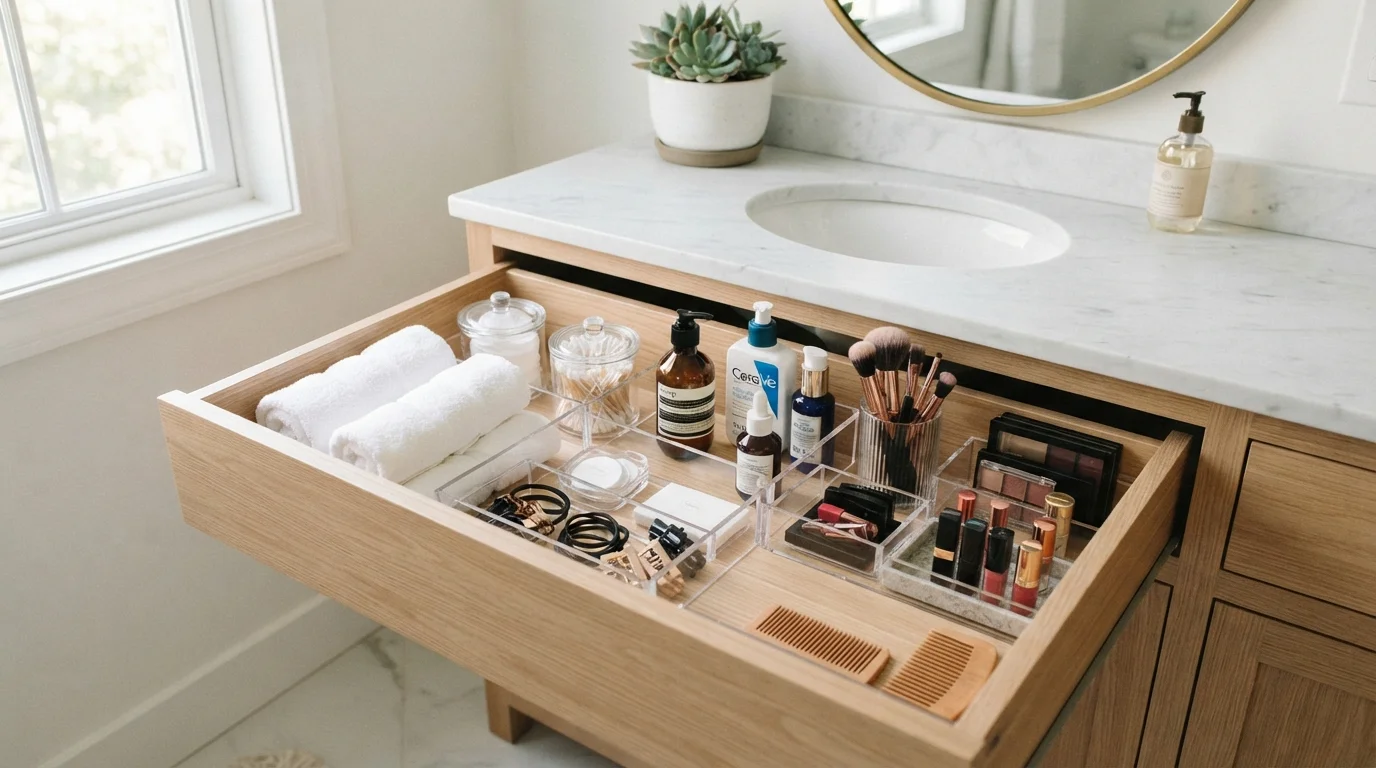 How to Organize Your Bathroom Drawers