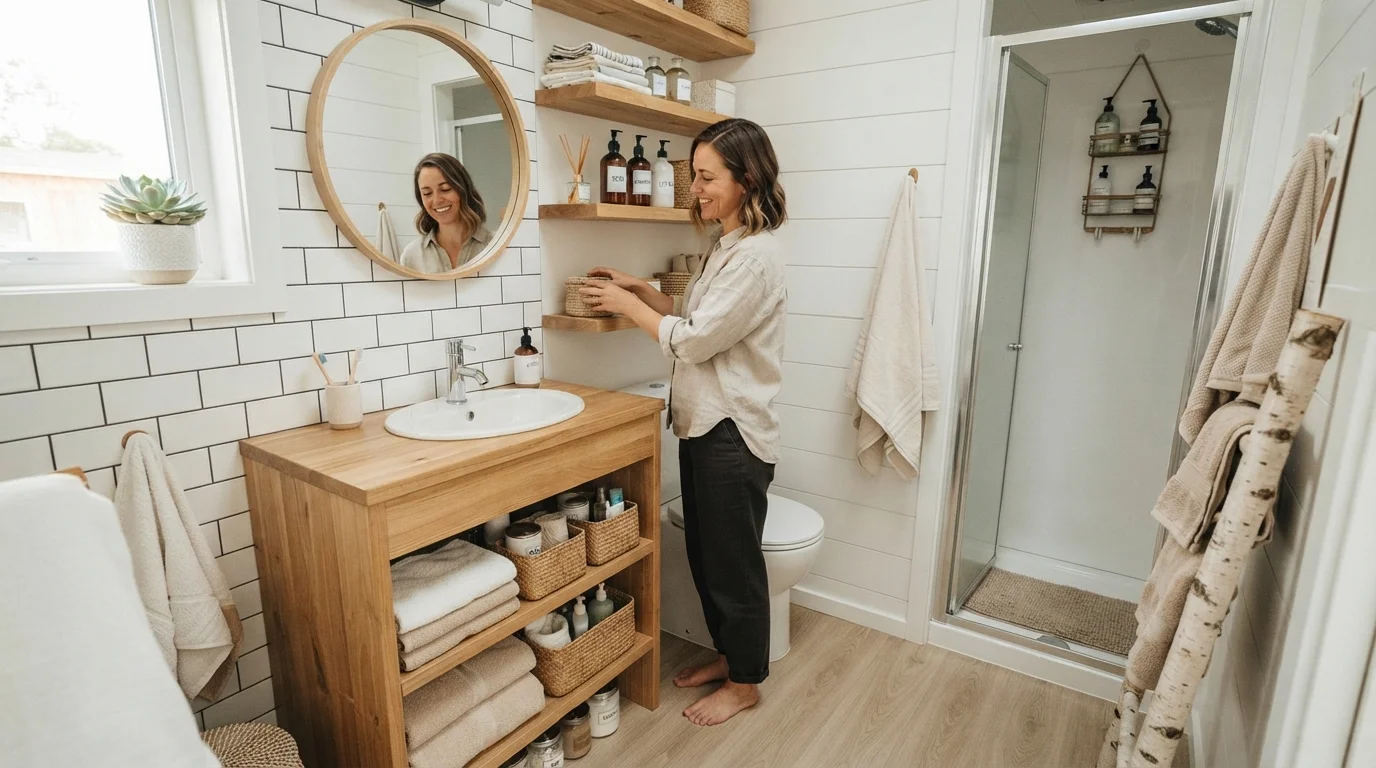 How to Organize Your Bathroom in a Tiny Home