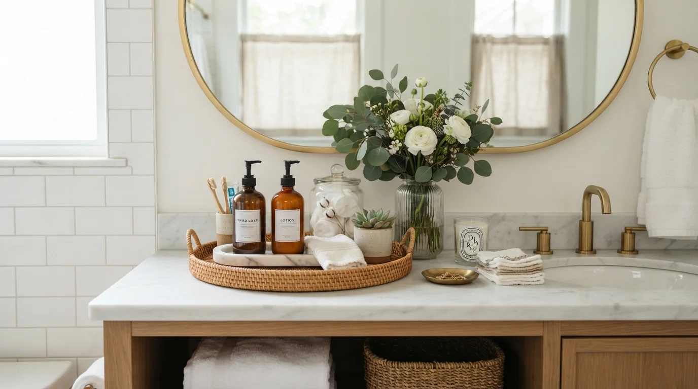 How to Style Your Bathroom Countertop