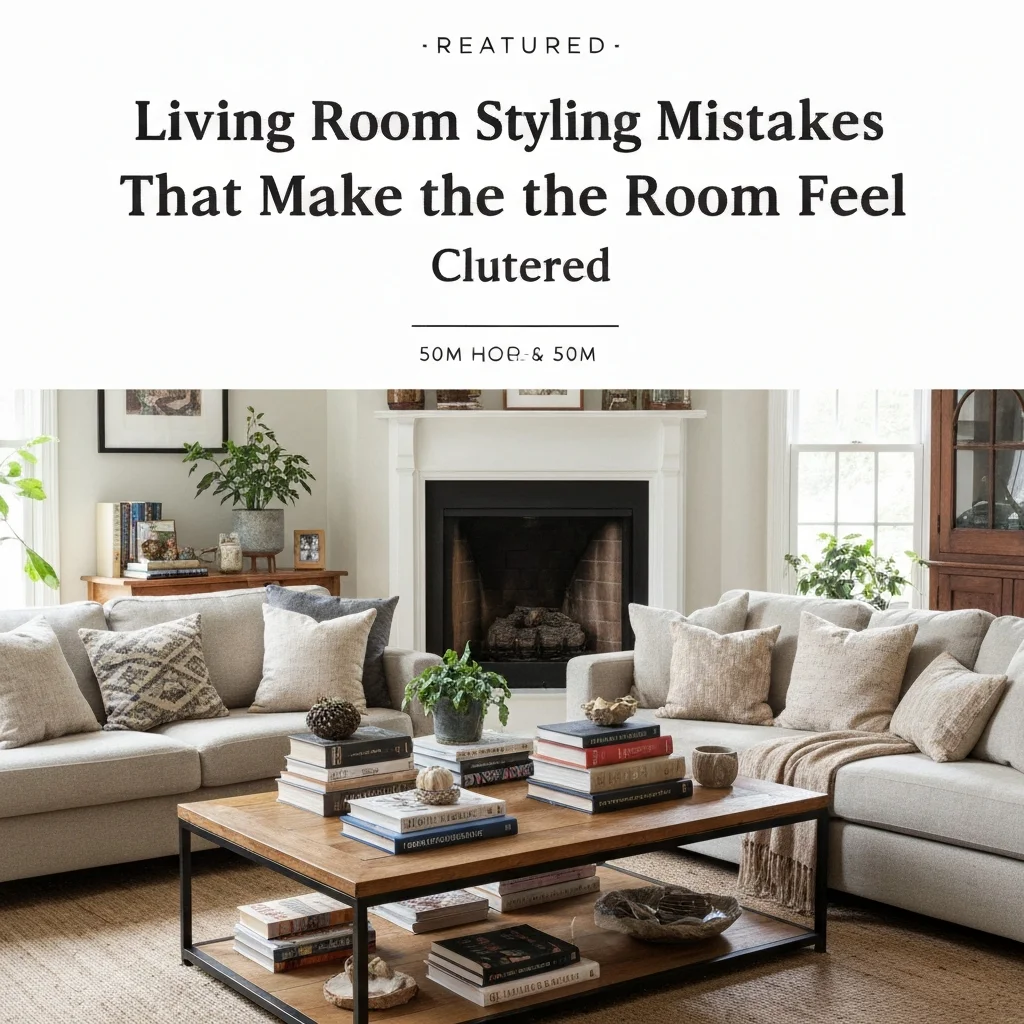 Living Room Styling Mistakes That Make the Room Feel Cluttered