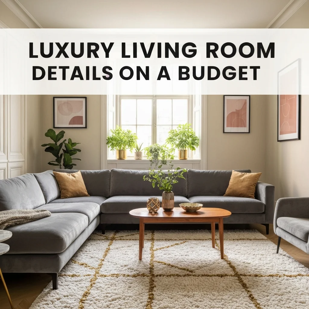 Luxury Living Room Details on a Budget