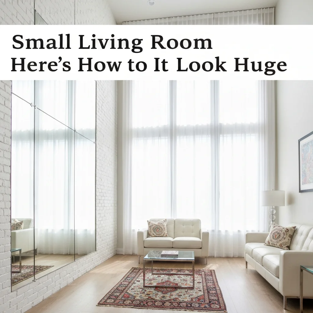 Small Living Room Here’s How to Make It Look Huge