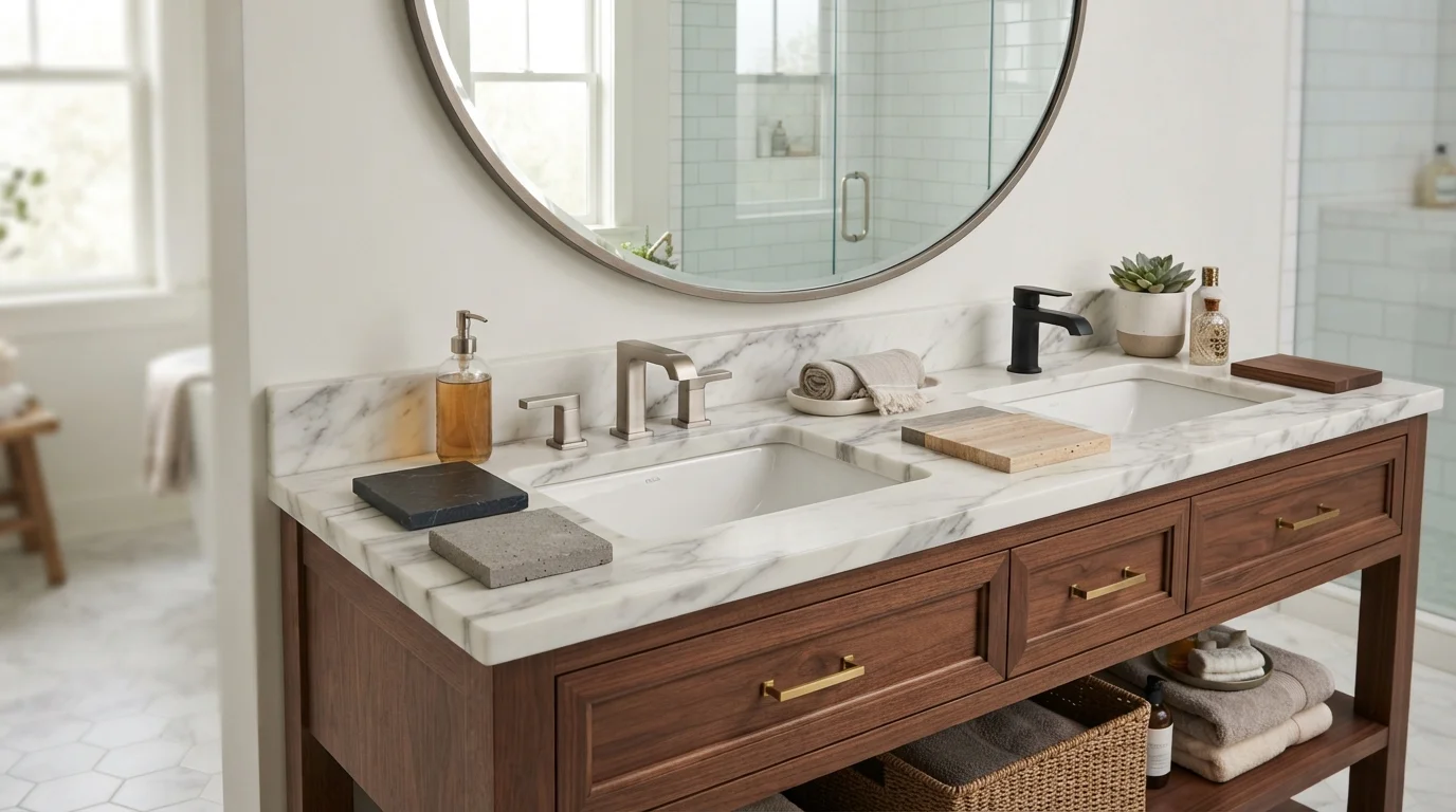 The Best Bathroom Countertop Materials
