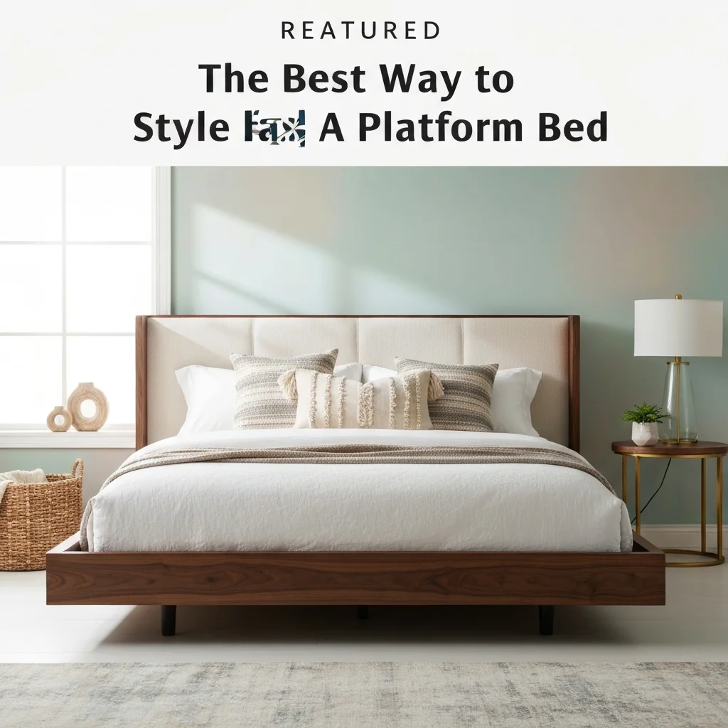 The Best Way to Style a Platform Bed