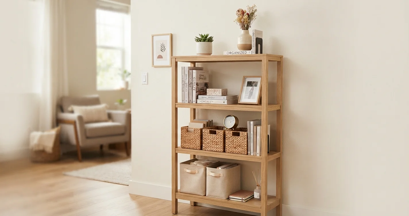 The Best Ways to Organize Small Shelves