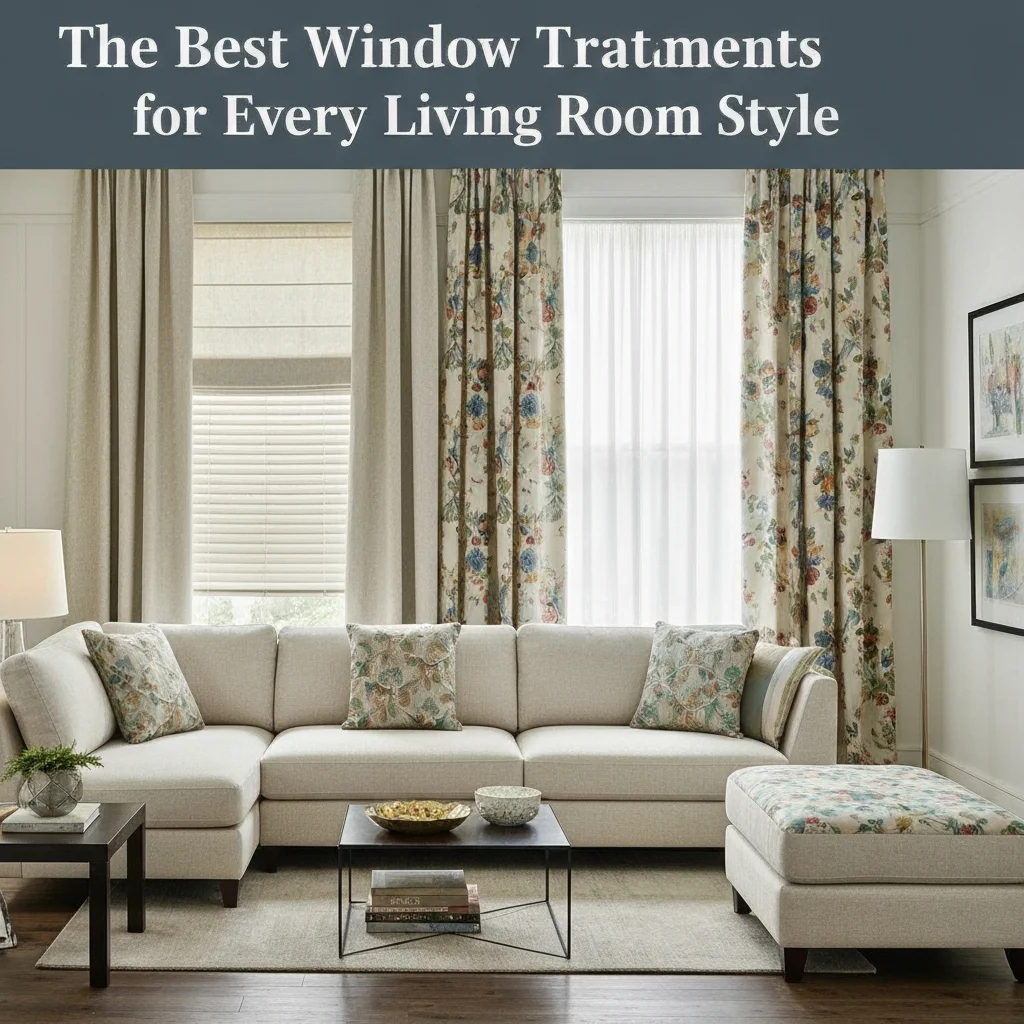 The Best Window Treatments for Every Living Room Style