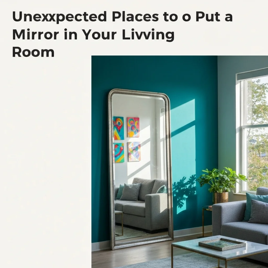 Unexpected Places to Put a Mirror in Your Living Room
